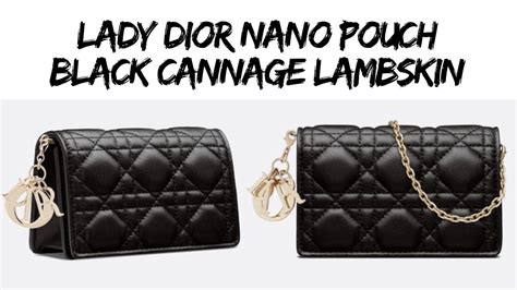 dior lady bag nano on|lady dior nano pouch.